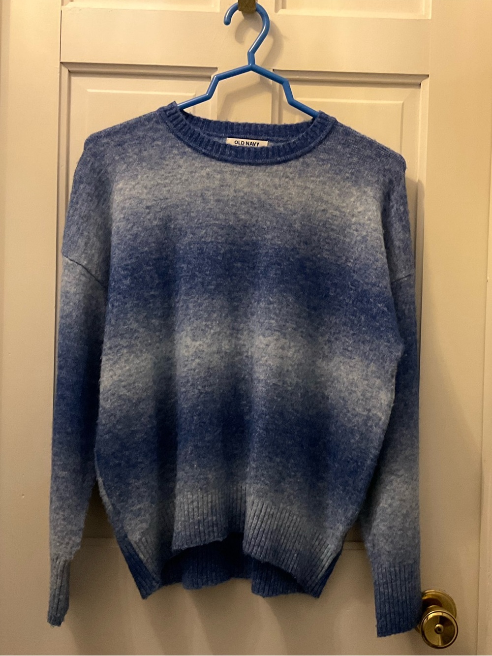 Old Navy Blue Ombre Crewneck Sweater - Juniors